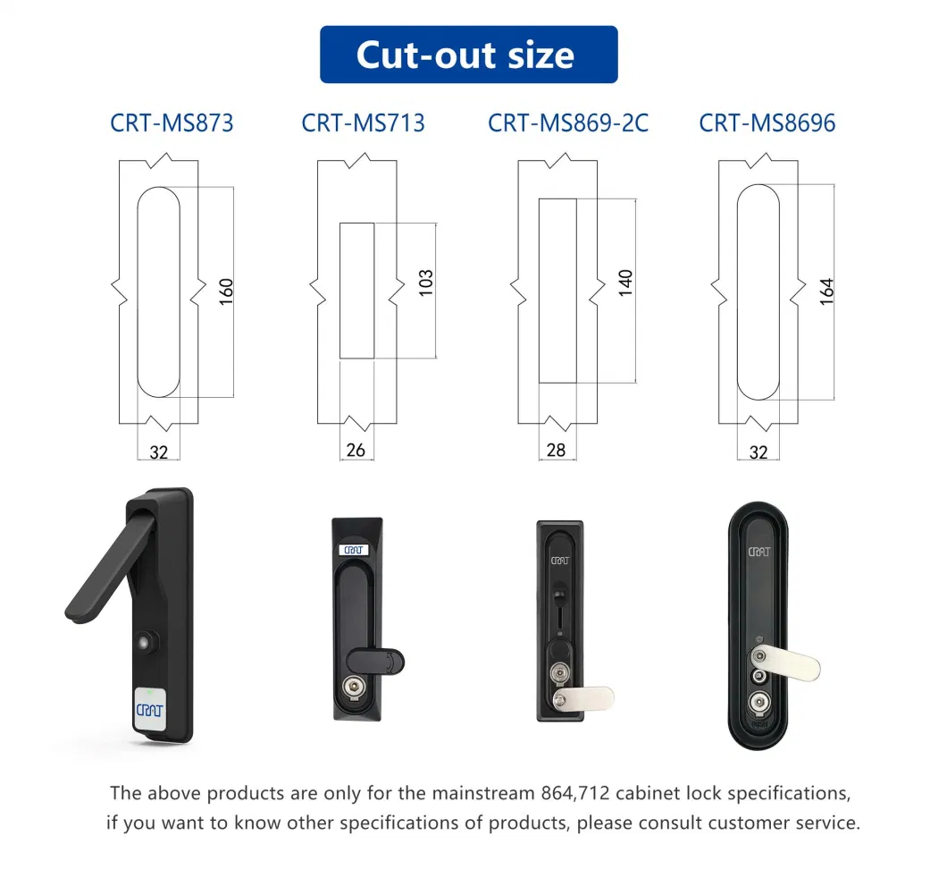 Anti-Theft High Security Intelligent Multi Cabinet Lock with Master Key for Industrial