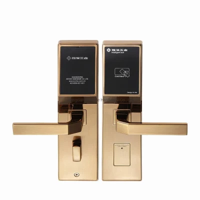 CE FCC Us Standard Digital Smart RFID Door Lock for Luxury Hotel Apartment