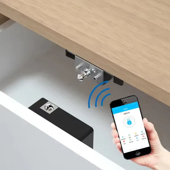 RFID Digital Card Lock with Software Opened by Cellphone Tt Lock Smart Invisible Lock Mounted on Small Wardrobes Door 