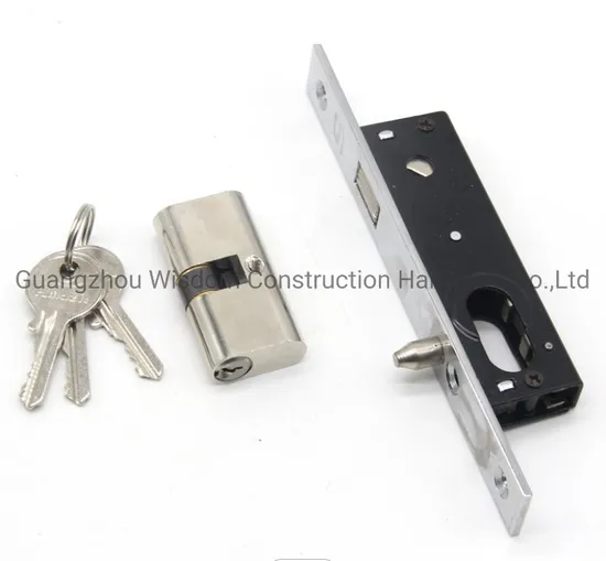 Aluminum Sliding Window Narrow Glass Wooden Door Cylinder Cerradura Mortise Lock 
