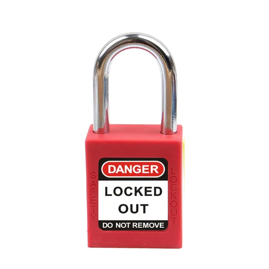 38mm Steel Shackle Industrial Loto Safety Padlock with Master Key 