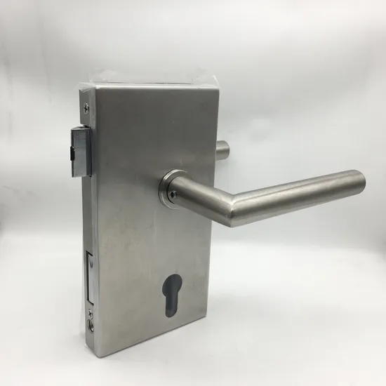 Smart Zinc Alloy Handle Mechanical Password Keypad Safety Glass Door Lock for Office 