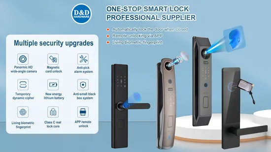 Electronic Waterproof Smart Biometric Fingerprint Home Finger WiFi Digital Door Handle Lock 