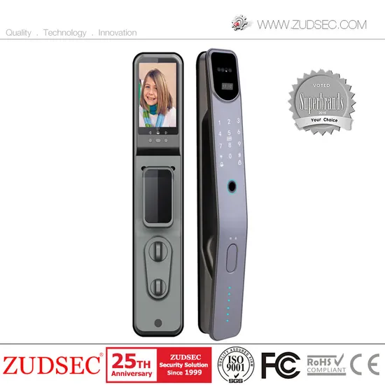 Bestsell CE Certificated Full Automatic Intelligent Biometric Handle Tuya WiFi 3D Face Recognition Video Fingerprint Digital Door Smart Lock for Home Security 