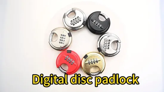 Yh1808 Stainless Steel Round Digital Password Disc Combination Padlock